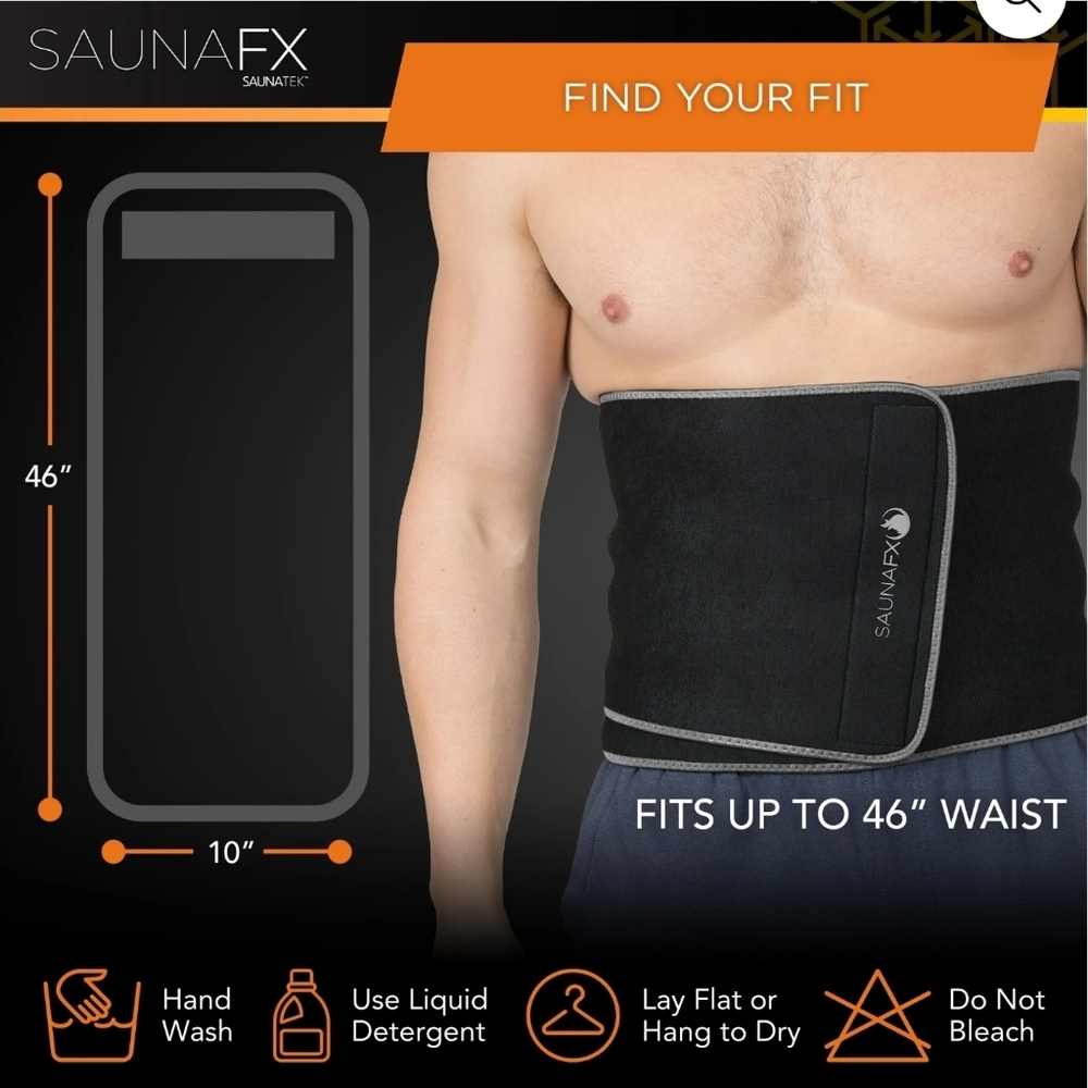SaunaFX Unisex Slimming Neoprene Sauna Belt